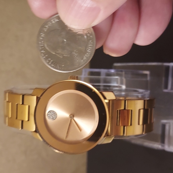 Movado Accessories - USED WOMEN'S MOVADO BOLD ROSE GOLD WATCH